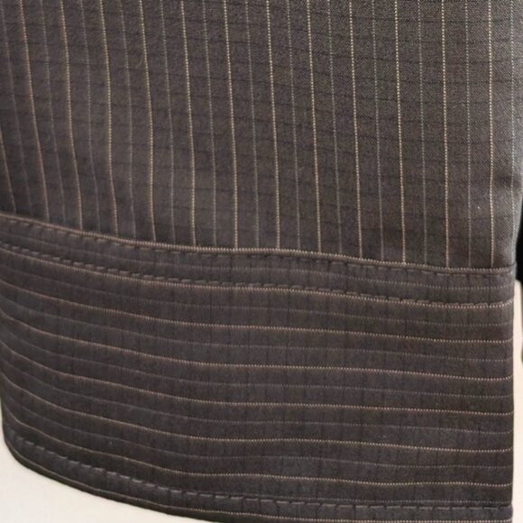 DKNY | Men's Carbon Striped Button Down Long Sleeved Dress Shirt - Picture 5 of 5